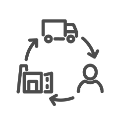 Sweetism why choose sweetism application global supply chain icon